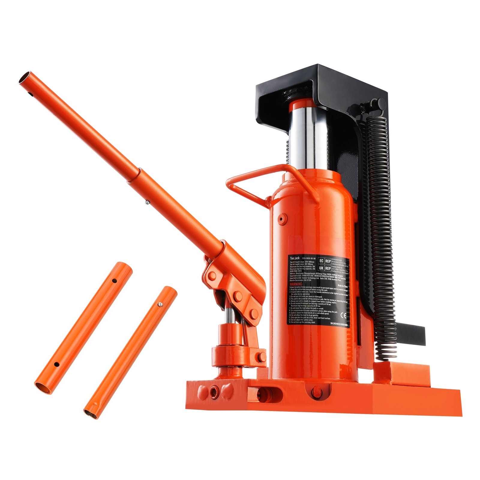 Hydraulic Toe Jack 5 Ton Capacity Claw Jack For Machinery Lifts_voghion.com